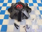 Fuel Wheels # 1002-53MBQ New! Matte Black / Red Logo Center Cap 72 (qty. 1). Price: $29.73.