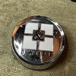 Swiss Wheels # MOD-0-75/15-SW . Custom Chrome Center Cap Used. Price: $23.00.