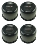 4X New Vision 521 Series 3.18" Bore Push Through Center Caps Gloss Black C83GB-V. Price: $124.95.