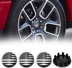 4PCS Custom 63MM 2.5 Inch Silver And Black Flag Car Hub Wheel Center Cap F... New. Price: $68.99.