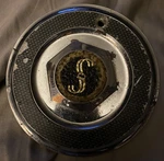 Silver Custom Wheel Center Caps (1)SSC 10&27 Used. Price: $25.00.