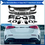 A35 Style Rear Bumper Diffuser For 2018+ Mercedes W177 A180 A250 200 Carbon Look New. Price: $309.99.