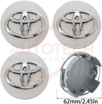 Set Of 4 Toyota Wheel Rims Center Caps Silver/chrome Logo 62MM Camry Remanufactured. Price: $19.99.