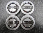 Nissan Bright Silver & Chrome Oem Center Caps 2-1/8" 54MM 40342-2M70B SET/4* Used. Price: $20.00.