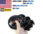Set Of 4 85MM Nissan Armada Titan Wheel Center Hub Caps Black & Red 3-3/8" Inch Used. Price: $41.39.