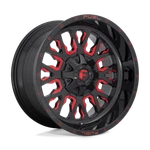 Fuel 1PC D612 Stroke 17X9 5X114.3/5X127 -12MM Gloss Black Red Tinted Clear Wheel New. Price: $320.00.