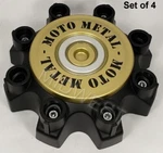4 New Satin Black Moto Metal 8 Lug Wheel Rim Center Caps MO979CAPA2-SB. Price: $116.00.