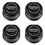 4 American Racing Satin Black Center Caps 3-1/8"OD 2.82"HUB Closed 1282100SB New. Price: $63.32.