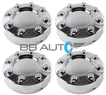 New 2005-2018 Ford F250 F350 Srw 2WD Chrome Wheel Center Caps Set Front Rear. Price: $174.95.