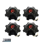 4 X Fuel Off-road Gloss Black Center Cap W/ Rivets Red Logo 1001-83GBQ New. Price: $164.00.