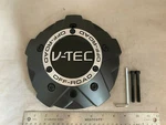 V-tec Wheels Matte Flat Black Rim Hub Cover Center Cap C394-8CL LG1008-29 New. Price: $45.00.