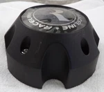 Raceline Wheels Flat Black Custom Center Caps # 311161 / S1107-21 Used. Price: $69.95.