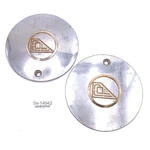 Cci Wheel Center Caps Silver With Gold Emblem 9910705 Set Of 2 Used. Price: $29.31.