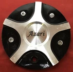 One Used Azari Black Machined Center Cap Part # 619-2280-AL LG0910-38/10788. Price: $24.99.