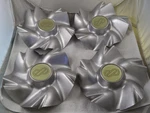 Enkei Wheels Silver Custom Center Caps Set 4 # CC-053 / Abs 250 Used. Price: $174.95.