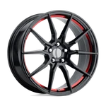 Performance Replicas PR193 17X9 5X114.3 24MM Gloss Black Red Machined Wheel New. Price: $203.24.