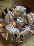 Tyfun Wheels Chrome Custom Center Cap # SJ904-08 / CSTF705S-2P Used. Price: $50.00.