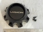 Vision Wheels Gloss Black Rim Hub Cover Center Cap C416GB-8NL Lug Used. Price: $49.00.