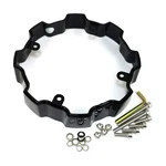 Fuel Gloss Black Wheel Center Hub Cap 8"OD 1-1/2"H Spacer Open-end 1002-57GB Used. Price: $19.94.