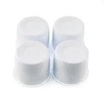 Stainless Steel Push Through Center Caps 4.25" Hole, 3.66" Height White New. Price: $65.78.