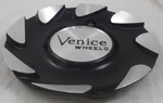 Venice Wheels Flat Black / Silver Custom Center Caps # C-8058-1 Used. Price: $64.95.