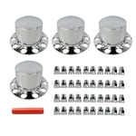 Waltyotur Chrome Plastic Rear Wheel Axle Hub Cover Kit 33MM Screw-on Lug Nut New. Price: $135.09.