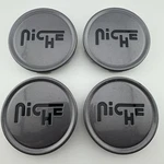 Set Of Niche Center Caps Hub Covers Gun Metal Grey 1003-22LVB M-773 Used. Price: $49.99.