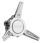 Foose Wheels Polished Aluminum Spinner Bolt-on Center Cap Tribar Dogear New. Price: $95.98.