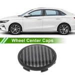 Wheel Center Caps 65MM/2.56" Black 1 Pcs With Carbon Fiber Pattern Sticker New. Price: $14.24.