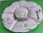 Dolce Center Chrome Wheels P/n: 5662085-CAP Remanufactured. Price: $70.00.