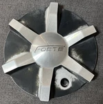 Forte Custom Wheel Center 62512285F-2 Black Metal Aluminum Rim Hubcap Cover Used. Price: $40.00.