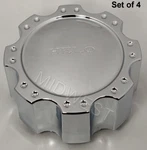 New Chrome Helo 791K149N HE791 Maxx 8 Lug Snap In Wheel Rim Center Caps. Price: $96.00.