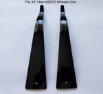 New Helo 11724B HE875 24" Gloss Black Wheel Rim Inserts No Screws. Price: $24.50.