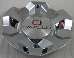 Cavallo Wheels Chrome Custom Center Caps # C257L176S Used. Price: $89.95.