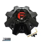 Fuel Off-road Gloss Black Wheel Center Cap W/ Rivets Red Logo 1001-83GBQ New. Price: $41.00.