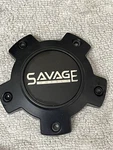 Savage Wheels Black Center 5414B-5X127 Hubcap Rim Cover Used. Price: $59.00.