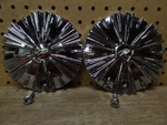 Pair Of 2 Pacer 5.889" Center Caps 8MM Hole Chrome With Bolts Used. Price: $149.95.