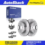 Front Brake Rotors Ceramic Pads Hubs For Dodge, 1500 2002-2005 New. Price: $198.35.