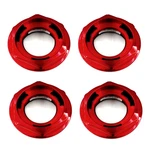 Set Of Rotiform Gloss Red Threaded Screw In Rse R141 R140 Center Cap 32170-26R New. Price: $180.40.