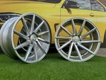 4X R18 Inch 5X112 Vossen Cvt Style Silver Machined Wheels: Fits For Audi Vw New. Price: $966.24.