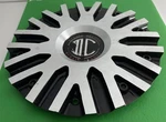 (1) Crave Wheels Black/polished Center Hubcap P/n: C-252-02 Used. Price: $50.00.