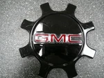 2025-2026 Gmc 2500 Sierra Ev 22" Oem Black Center Cap 85122984 ONE/1* Used. Price: $35.00.
