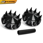 Front Wheel Covers 33MM Hub Axle Semi Truck Abs Plastic Satin Black 1PAIR New. Price: $48.26.