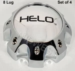 4 New Chrome 1079L170HE1C Helo 8 Lug Tall 65MM Wheel Rim Center Cap Screws. Price: $112.00.
