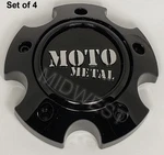 Moto Metal Gloss Black Wheel Rim Center Cap Small 5 Lug Only 1079L121MO3GB-H34 New. Price: $96.00.