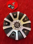 X1 V-line Black Machined Custom Wheel Part #716CAP And #SL1005-08 Center Used. Price: $29.65.