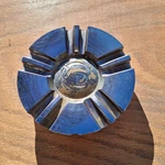 Voo Doo Custom Wheel Center Cap, Chrome, P/n 3227-06 Peeling One Bad Tab Used. Price: $34.95.