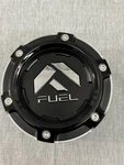 Fuel Center Cap Glossy Black W/billet Trim 8X170/180 - Xtra Tall Version New. Price: $35.99.