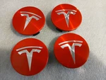 Set Of 4 Tesla Silver 56MM Center Hub Caps For Model 3, X, 6005879-00-A Remanufactured. Price: $19.50.