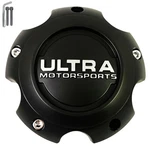 Ultra Motorsports Wheels Flat Black Center Caps # 89-9756 New+bolt. Price: $34.00.